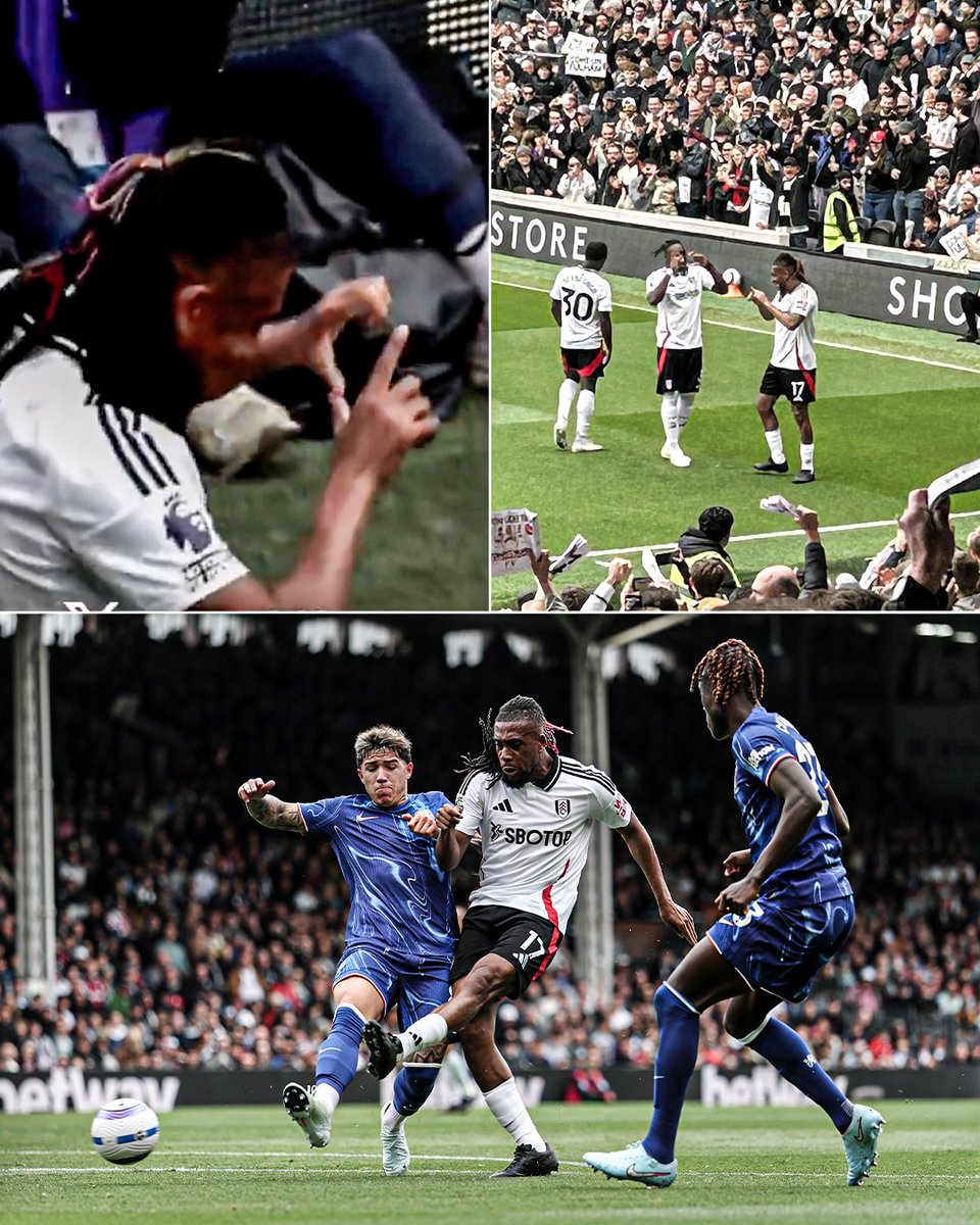Calvin Bassey joined Alex Iwobi’s dance celebration after Fulham took the lead against Chelsea 🇳🇬