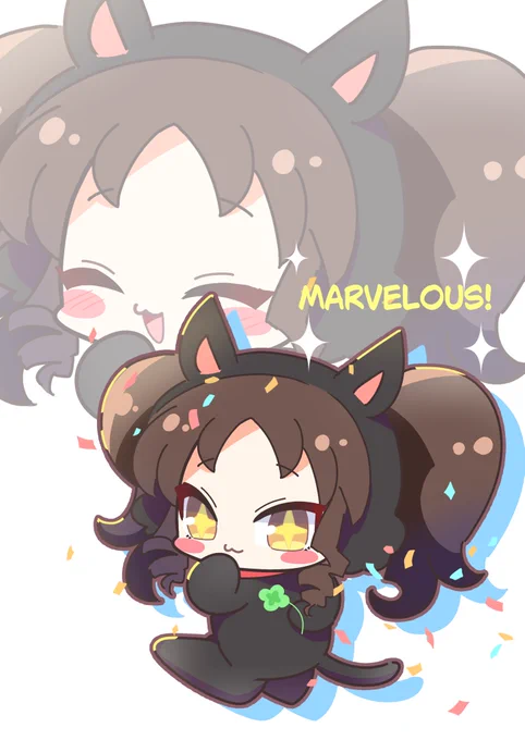  ギリギリ滑り込みですが私からも僭越ながら賑やかしお誕生日おめでとうございますイラストですまべにゃん、ふしぎせいぶつ幸あれです 