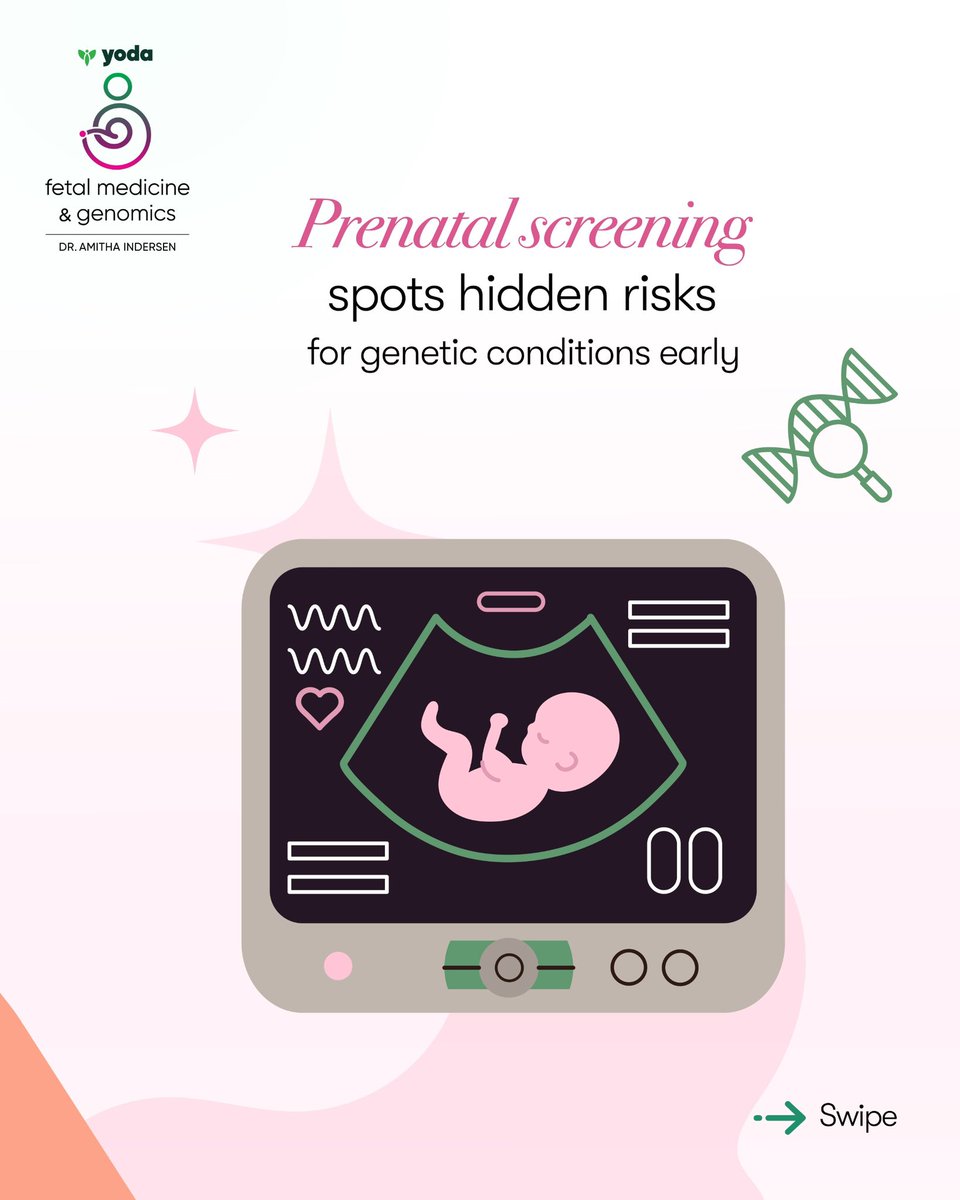 YodaFetalMed's tweet image. Standard ultrasounds are important, but they don’t evaluate critical clues about your pregnancy. Prenatal screening takes it a step further, detecting hidden risks 
 like Down syndrome and other genetic conditions. #StartWithAScreening today from Yoda Fetal Medicine &amp;amp; Genomics.