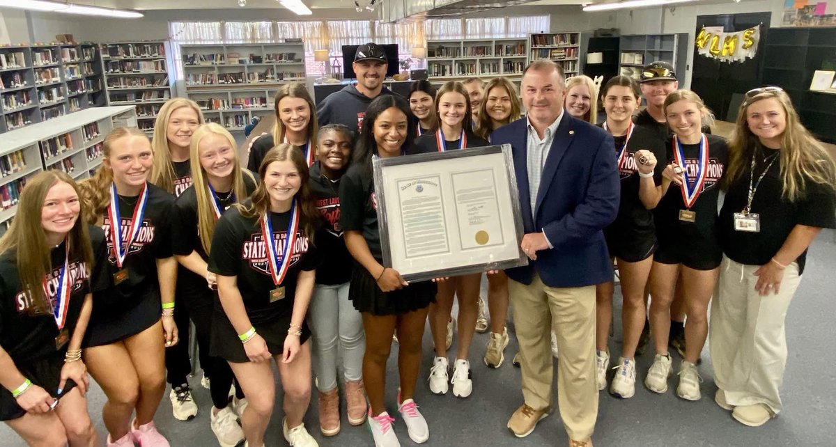 Representative Billy Adam Calvert presented the Lady Knight softball team a MS House and Senate Resolution honoring their back-to-back 2023 and 2024 State Championships. Thank you Representative Calvert for honoring our team and coaches . #uKnighted #ItTakesAKingdom