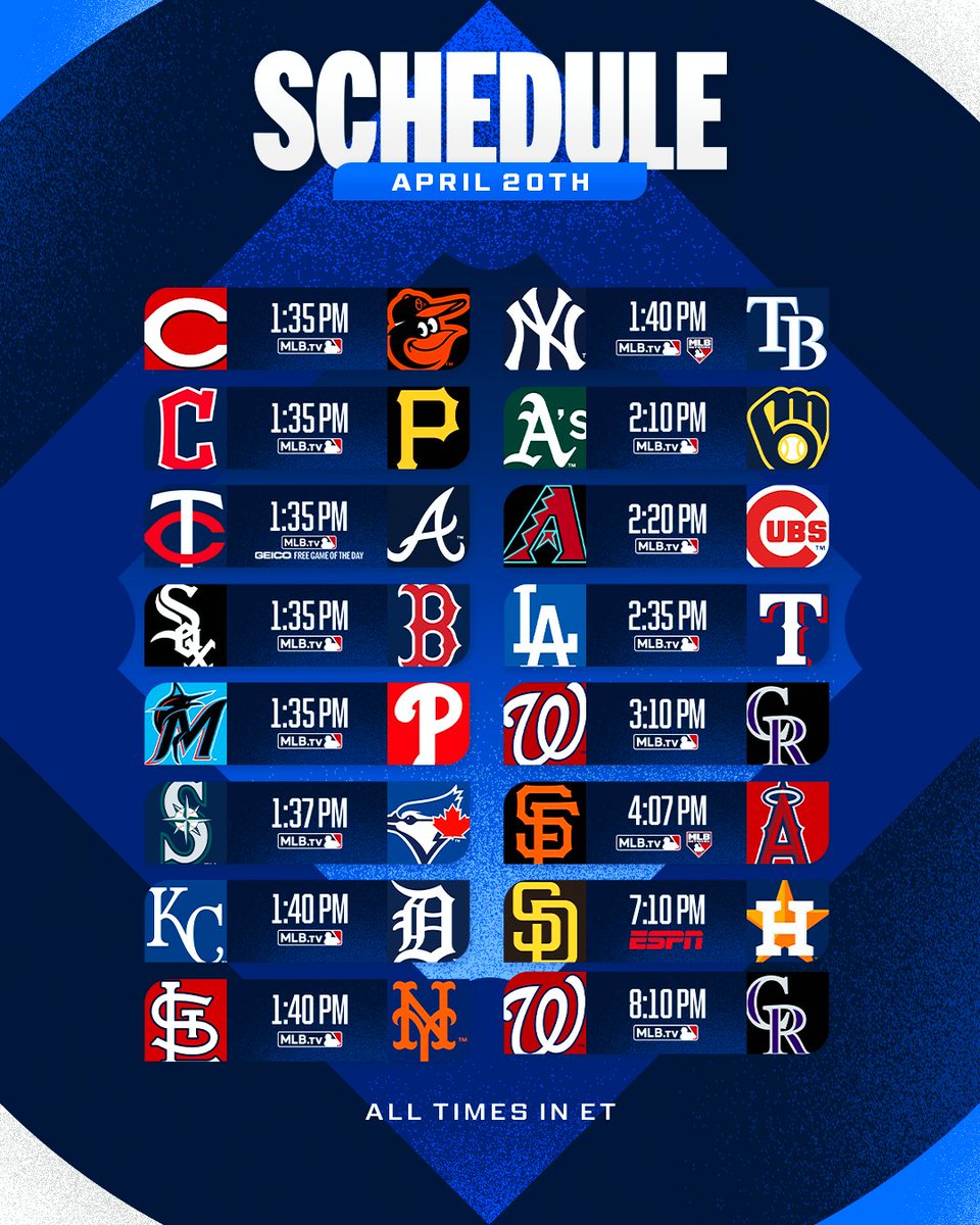 MLB (@mlb) on Twitter photo -The <a href="/Mets/">New York Mets</a> go for a 4-game sweep
-Tarik Skubal takes the mound in Detroit
-Mike Trout faces off against Justin Verlander
Hop into a full day of baseball with us! 🐰 -The <a href="/Mets/">New York Mets</a> go for a 4-game sweep
-Tarik Skubal takes the mound in Detroit
-Mike Trout faces off against Justin Verlander
Hop into a full day of baseball with us! 🐰