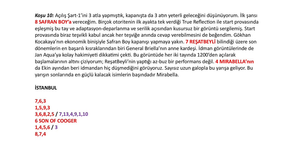 electfin1774's tweet photo. İstanbul’da şampiyon #SonOfCooger’in sezonu galibiyetle açmasını bekliyorum. Tevfik Çelikoğlu Koşusu’nda #TheProtector, #MagicWeapon, #Databese ve #PuroSangue yarışın kare ası. Şart-1 Koşuları 3 at arasında gördüm. Programı içeri atacağımıza inanıyorum. #tjk #tahmin https://t.co/QwJ54bajiT