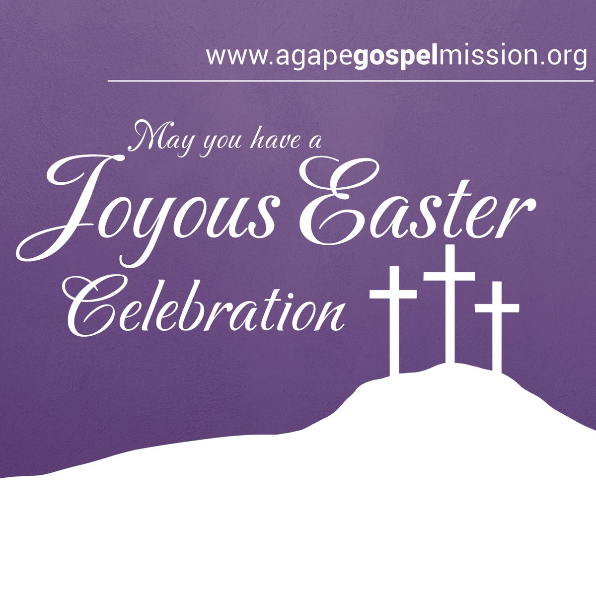 Happy Easter! May this day be a celebration of joy, hope, and new life. May the power of Jesus' resurrection bring victory over every challenge and fill your heart with peace and love.
⁠
From Agape Gospel Mission
⁠
#ResurrectionPower #EasterJoy #GoodNews #HappyEaster