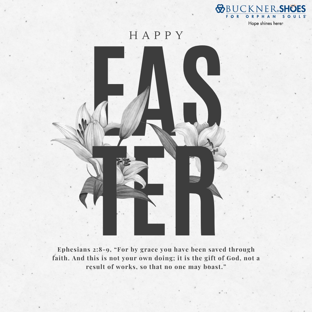 Happy Easter from Buckner Shoes for Orphan Souls! He is risen!

Visit hubs.la/Q03hcS3T0 to read our Easter devotional.