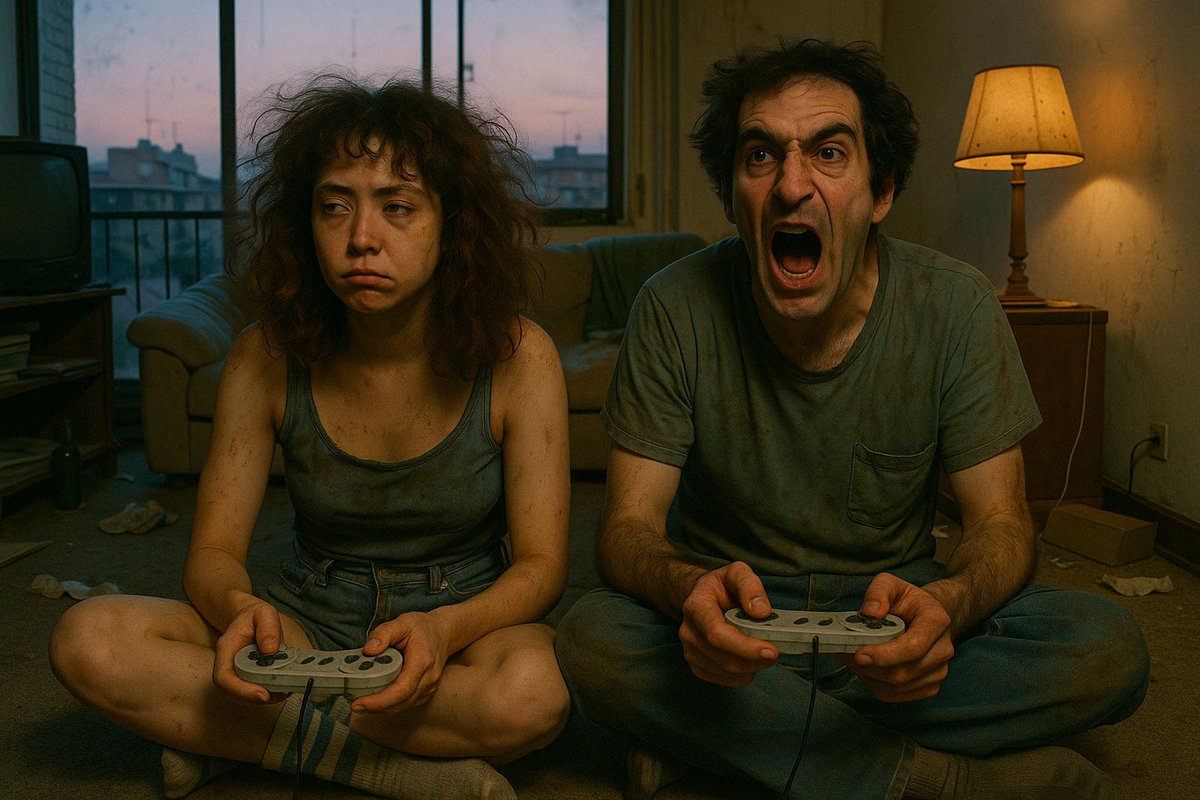 dalle_mid_sd's tweet photo. Gaming in the living room
#dalle4 https://t.co/0Jg4AKFSnu