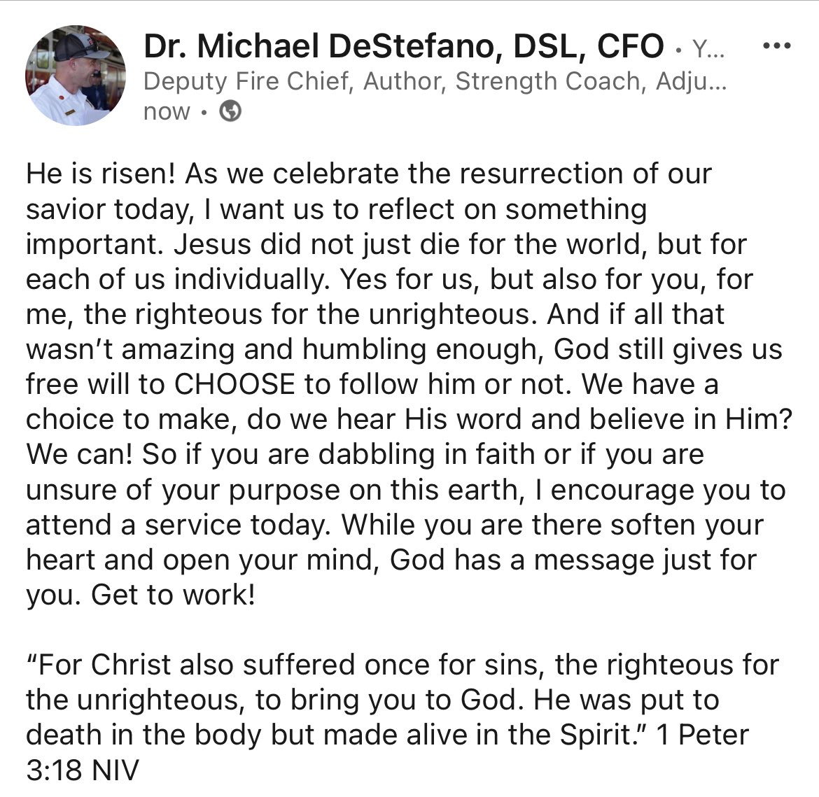 Mike__DeStefano's tweet photo. He is risen!!! https://t.co/JJETilzNcF
