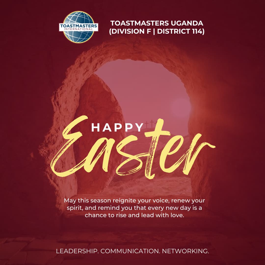 Happy Easter from Toastmasters!
Easter is a time of renewal, reflection, and fresh beginnings.

At Toastmasters, we embrace that same spirit — growing together in:
Leadership. Communication. Networking.