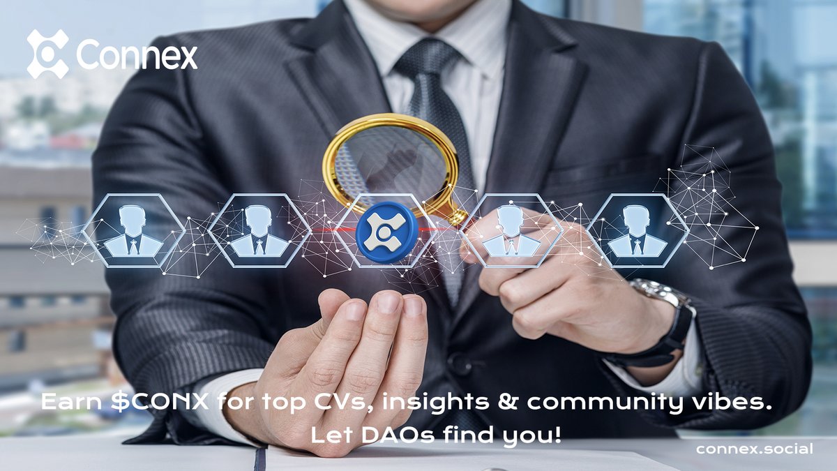 Connex (@connexsocial) on Twitter photo π₯± Tired of outdated job boards?
πΉ#Connex is the decentralized #Web3 talent hub where your on-chain & off-chain creds speak louder than resumes.
π₯ Earn $CONX for top CVs, insights & community vibes. Let DAOs find you. π₯± Tired of outdated job boards?
πΉ#Connex is the decentralized #Web3 talent hub where your on-chain & off-chain creds speak louder than resumes.
π₯ Earn $CONX for top CVs, insights & community vibes. Let DAOs find you.