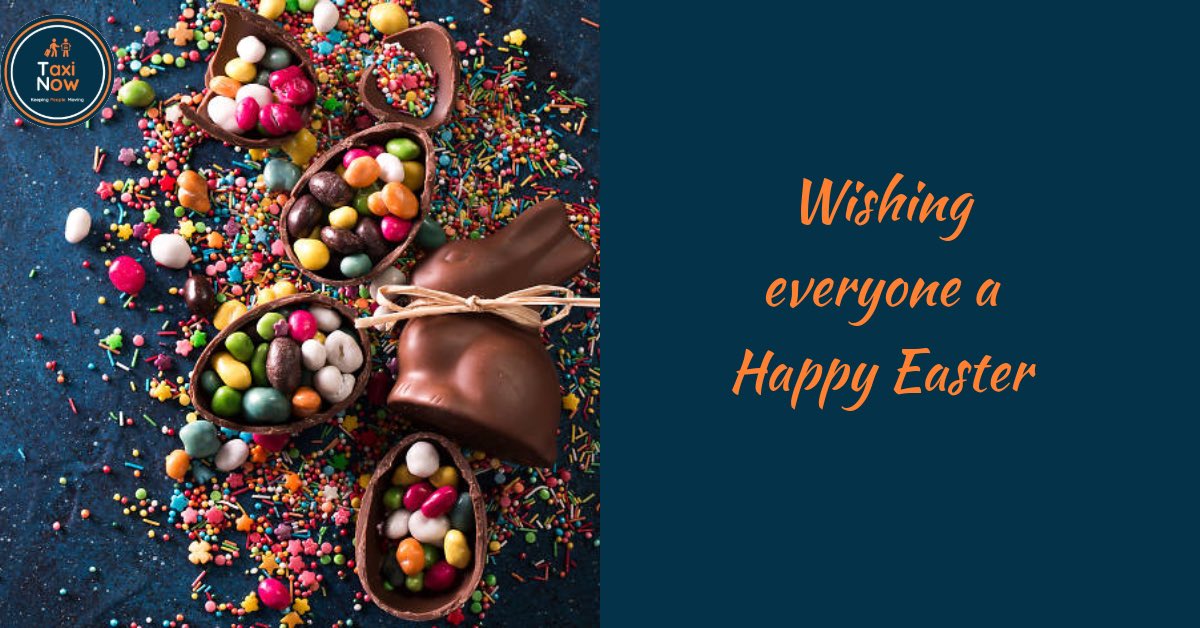 Taxi Now Group would like to wish everyone a Happy Easter.

✅ TFL approved Meter

✅ Contactless Payments

✅ Wheelchair Accessible

✅ 5 &amp; 6 seater taxis available

❌ Never pay more than the metered fare

Download Taxi-Now today onelink.to/47yg9z