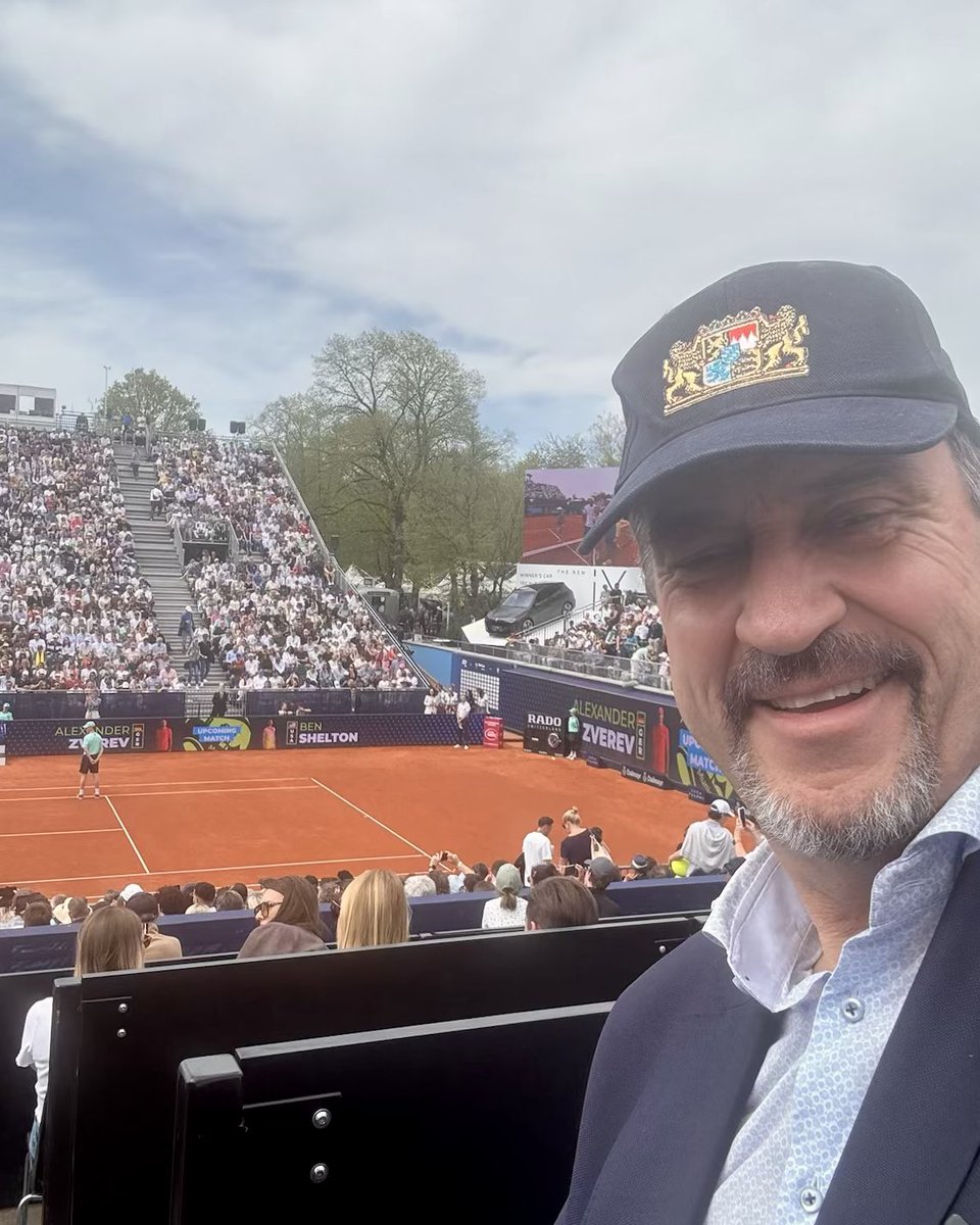 Markus Söder (@markus_soeder) on Twitter photo Gleich geht‘s los: Die <a href="/BMWOpen500/">BMW Open by Bitpanda</a> mit <a href="/AlexZverev/">Alexander Zverev</a> im Finale. Das Turnier ist deutlich aufgewertet worden, weil wir als Freistaat in den Ausbau massiv investieren. Viel Glück heute! #bmwopen #atp #atp500 #tennis #münchen Gleich geht‘s los: Die <a href="/BMWOpen500/">BMW Open by Bitpanda</a> mit <a href="/AlexZverev/">Alexander Zverev</a> im Finale. Das Turnier ist deutlich aufgewertet worden, weil wir als Freistaat in den Ausbau massiv investieren. Viel Glück heute! #bmwopen #atp #atp500 #tennis #münchen