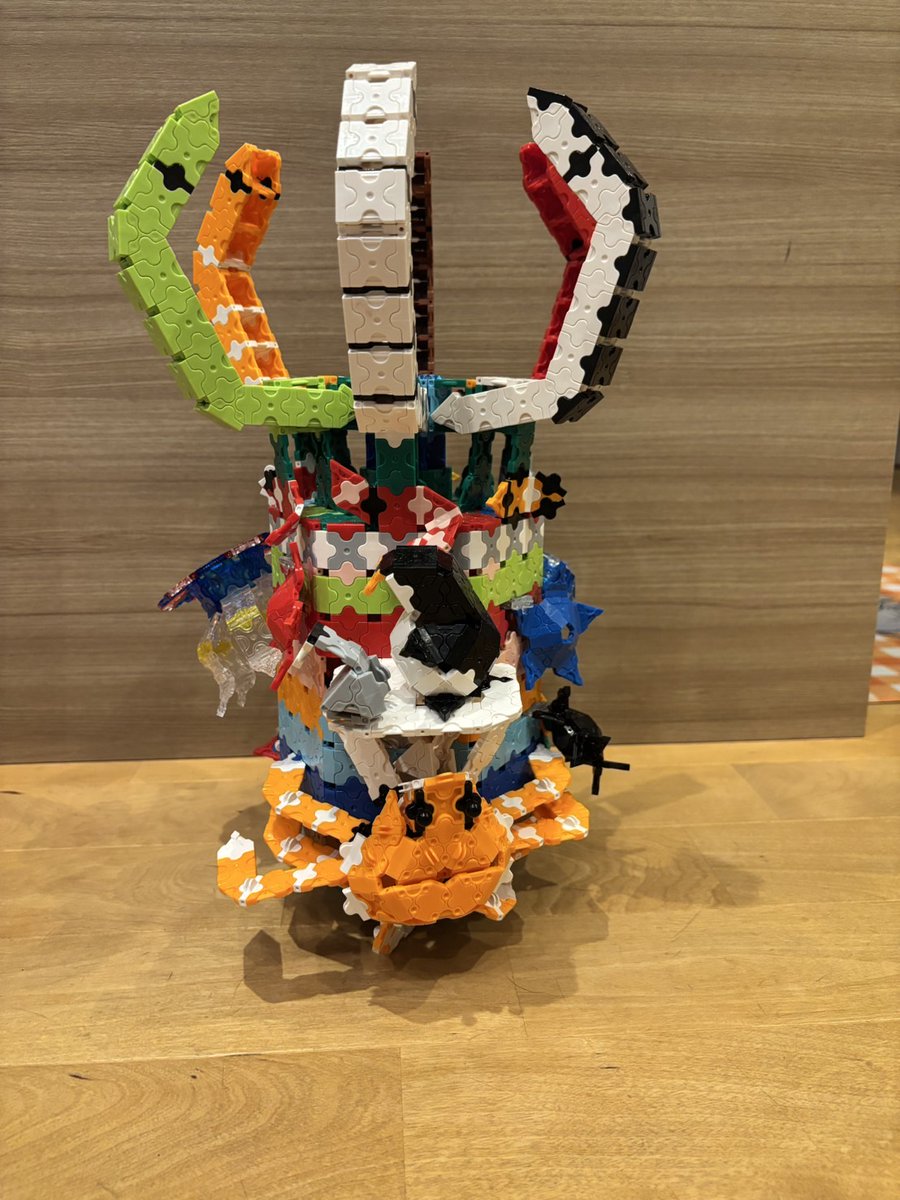metal0215's tweet photo. ニックネーム：めんだこ
タイトル：水族館博士クロー
年齢：9歳
 @LaQbl  #LaQ芸術祭2025春の陣フリー https://t.co/JjxWJtNsdA