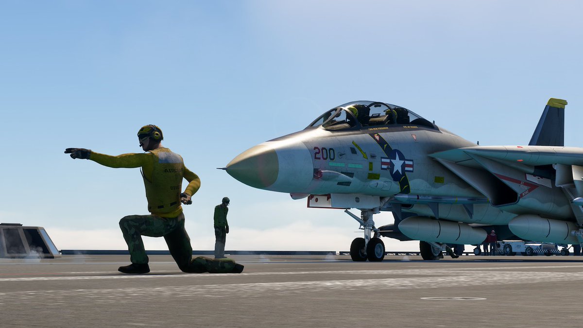 VF78PRdept's tweet photo. F-14なら100%カッコよくなるはずの発艦シーンがローンチバーもニーリングもバグってるせいで全く画にならない #DCDesigns のF-14。
ホンマゴミカスゥ...🖕
#MSFS #MSFS2020 #MicrosoftFlightSimulator https://t.co/SpLKtHXZ3F
