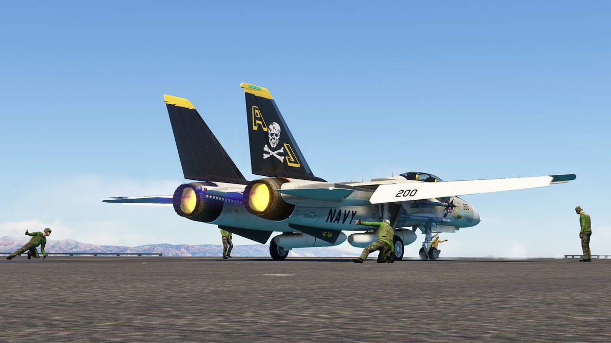 VF78PRdept's tweet photo. F-14なら100%カッコよくなるはずの発艦シーンがローンチバーもニーリングもバグってるせいで全く画にならない #DCDesigns のF-14。
ホンマゴミカスゥ...🖕
#MSFS #MSFS2020 #MicrosoftFlightSimulator https://t.co/SpLKtHXZ3F
