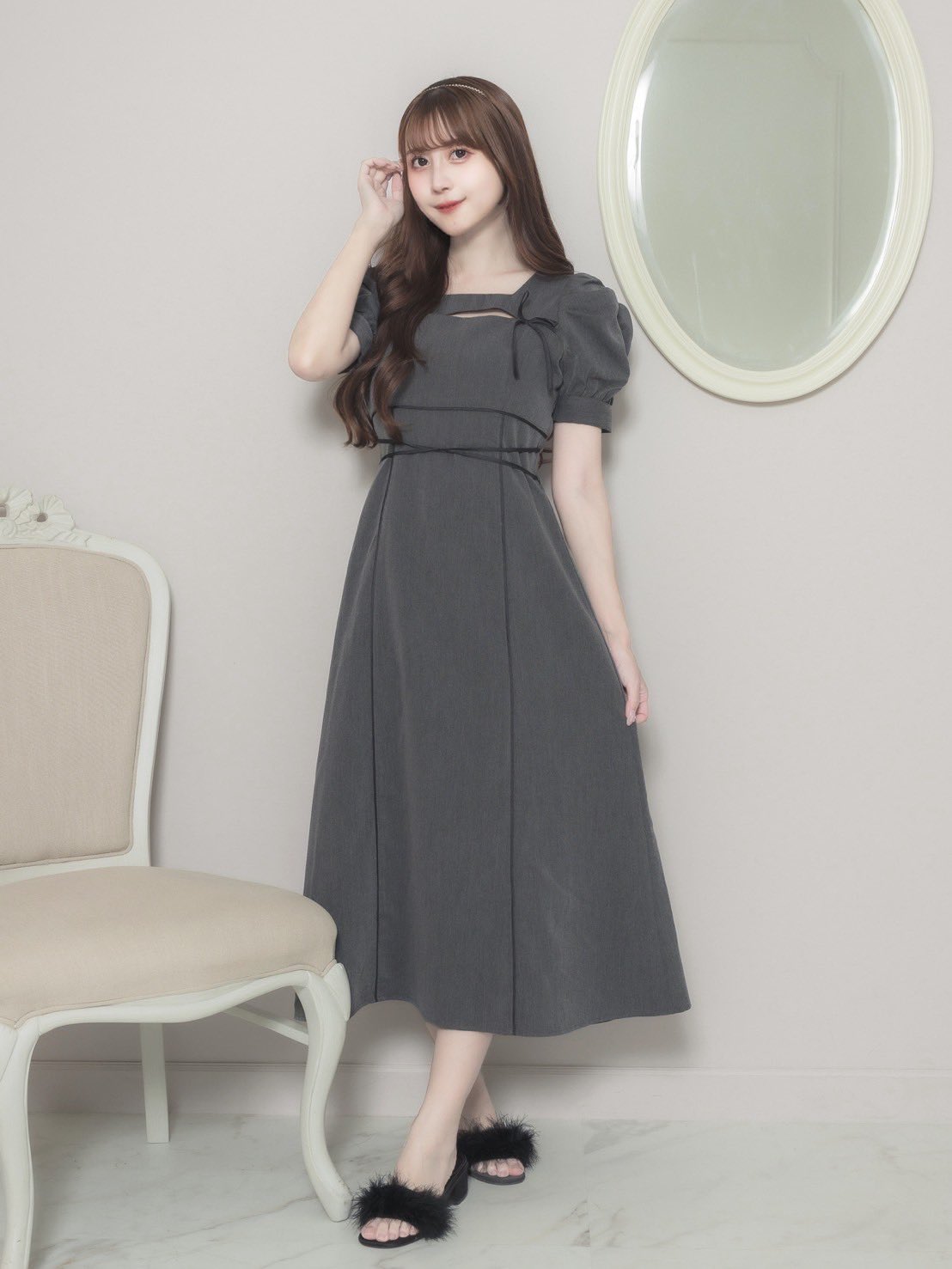 pium クロステープカットアウトロングワンピース pium クロステープカットアウトロングワンピース - メルカリ