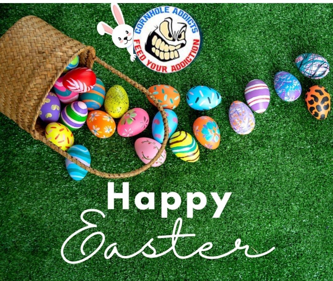 🐰🌼 Wishing you all a joyful Easter Sunday! May your day be filled with love, laughter, and the blessings of this special time. Happy Easter! 🐣✨ #EasterJoy #Blessed #AddictsFamily #cornholeaddicts