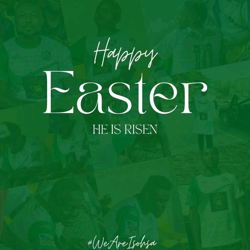 Happy Easter Sunday to everyone celebrating 
#WeAreIsohsa 💚🤍