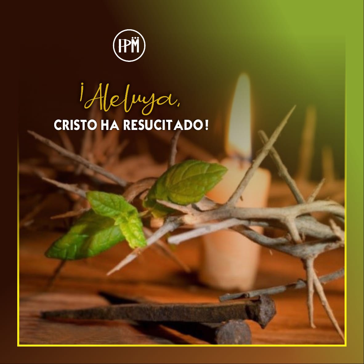 CongregacionHPM's tweet photo. ¡¡¡Ha resucitado!!! Vive.
 Está aquí, entre nosotros, no está muerto, ha resucitado. Nos espera en 'galilea', la vida de cada día, en el encuentro con los otros, en la vida compartida y entregada, en el cuidado y el amor al prójimo. 

¡Feliz Pascua de Resurrección! https://t.co/rZ1noBoGOz