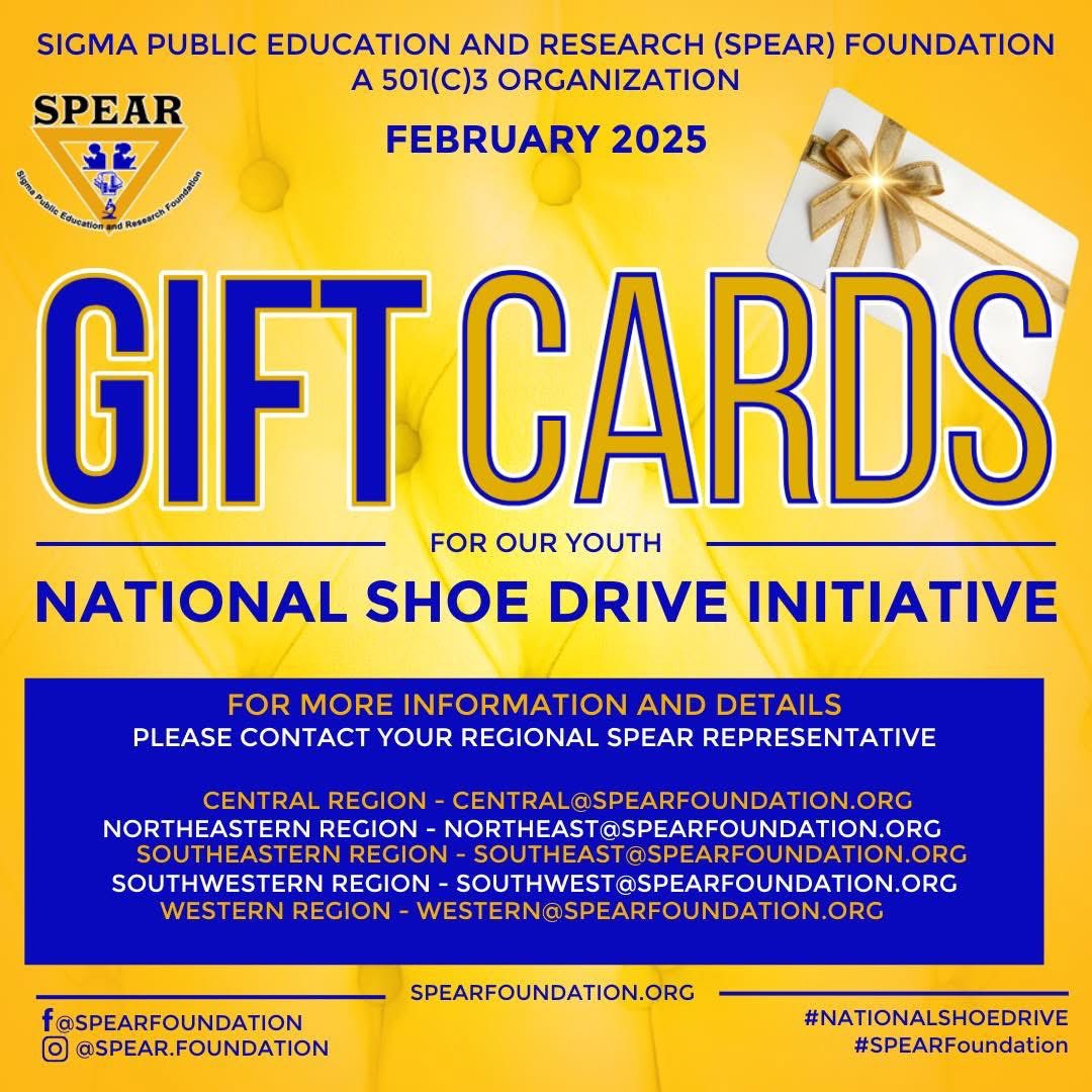 SGRhoCentral's tweet photo. The SPEAR Foundation is proud to introduce our National Shoe Drive Initiative. Interested in doing this initiative in your chapter? Check out the Central Region Newsletter to download the National Shoe Drive Toolkit!

#SPEARFoundation #CaptivatingCentral #ElevatingCentral https://t.co/ykSRXobKau