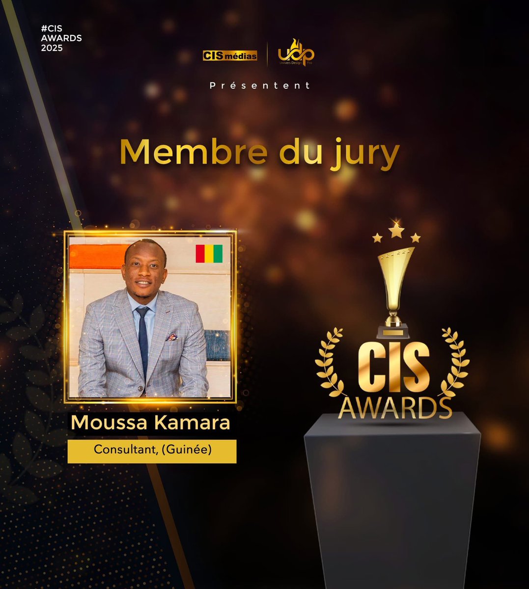 Très honoré de faire partir du Jury de #CisAwards 
Merci à <a href="/Cismediasgn/">Cismedias</a> pour la confiance