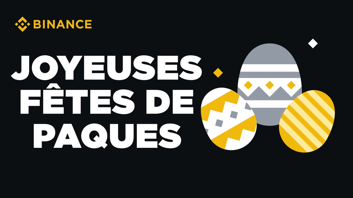 binanceafrique's tweet photo. Joyeuses Pâques de la part de Binance !

Nous souhaitons à tous des vacances joyeuses et prospères remplies d'amour, de bonheur et de nouveaux départs. https://t.co/Jz5sHoI0NQ