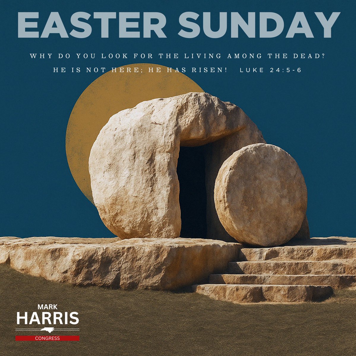 MarkHarrisNC8's tweet image. The tomb is empty, and the promise still stands. On this Easter Sunday, we celebrate the victory of life over death, and the enduring hope of our risen Savior.
Happy Easter from our family to yours.