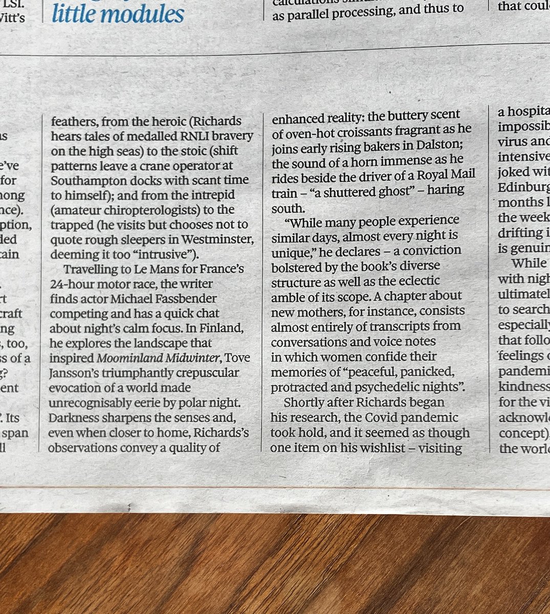 Dan_Zep's tweet image. Thanks to @ObsNewReview for today's lovely review of Overnight. I was delighted that @HephzibahA spoke of the book so warmly and made particular mention of the ideas of kindness and benevolence at its heart.
#freewheelingcharm
#overnight #danrichards #canongate #observerbooks