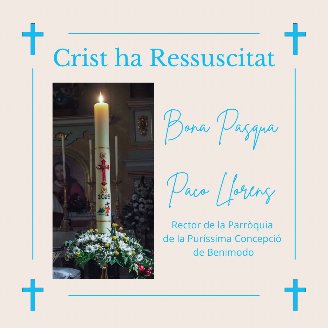 Pacollovi's tweet photo. Desde Benimodo Bona Pasqua: https://t.co/noPFJNjsmU