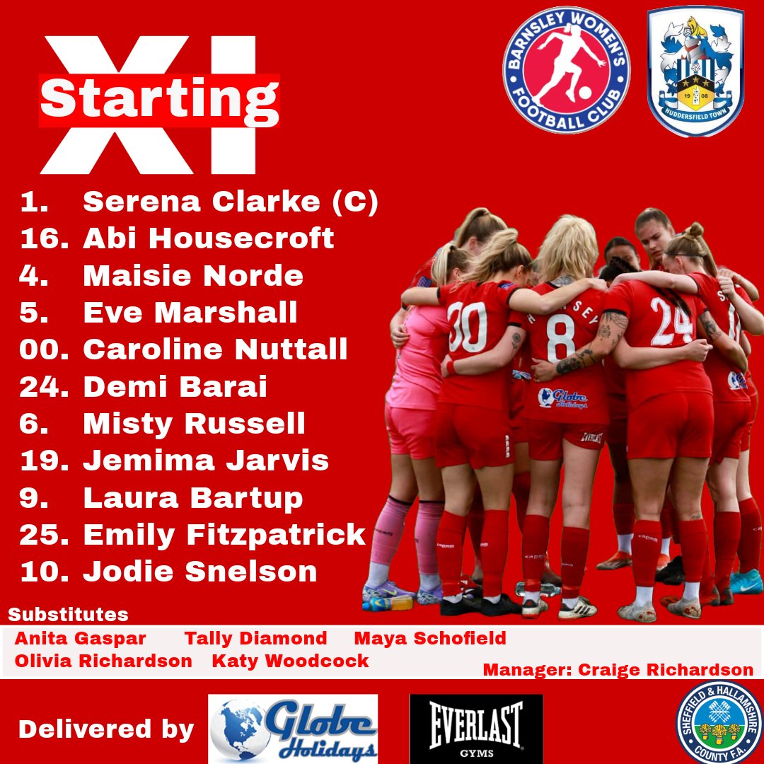 Barnsley Women’s Football Club (@barnsleywfc) on Twitter photo This is how the Reds lineup for today's County Cup Semi-Final against <a href="/HTAFCWomen/">Huddersfield Town Women FC</a>.
#youreds #barnsleywfc #bwfc This is how the Reds lineup for today's County Cup Semi-Final against <a href="/HTAFCWomen/">Huddersfield Town Women FC</a>.
#youreds #barnsleywfc #bwfc