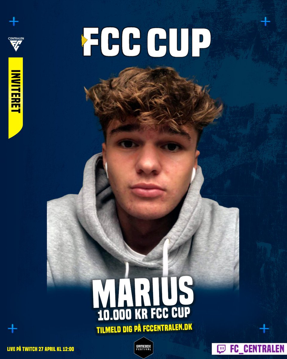 Inviteret til FCC cup! 😍 Kom og støt op om turneringen til gamebox festival.

Her er alt info om hvad der kommer til at være af EAFC turneringer til gamebox: 
instagram.com/p/DIgYqZhIAVE/… 

<a href="/FCCentralen/">FC Centralen</a>