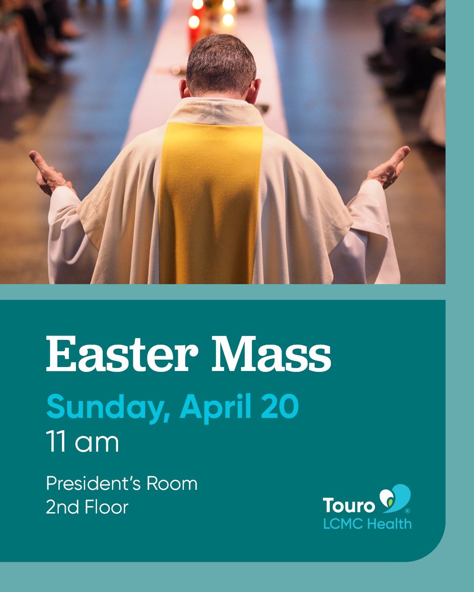 Happy Easter! Join us to celebrate Easter mass on today at 11 am in the President's Room located on the 2nd floor! All are welcome to attend.