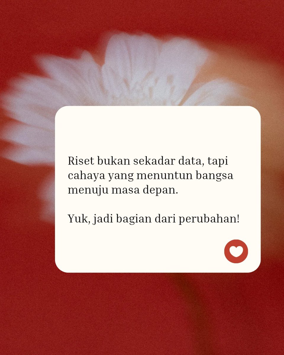 Riset Menjadi Cahaya Perubahan

#BRINsiapsinergi #BRINter4ksi #BRIN4K4taInspir4si

<a href="/brin_indonesia/">BRIN Indonesia</a> <a href="/Aangverianto/">Aangverianto</a> <a href="/Ikapasca/">Ika Pasca Himawati</a> <a href="/Mildainibkl/">Milda Ini</a>