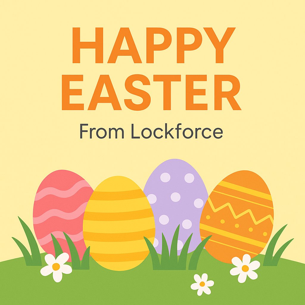 LockforceUK's tweet image. Happy Easter from the Lockforce Team! 🐰

Wishing all our amazing customers a joyful and secure Easter weekend! Whether you're enjoying family time or just kicking back with some chocolate eggs, we’re here to keep your homes and businesses protected all year round.