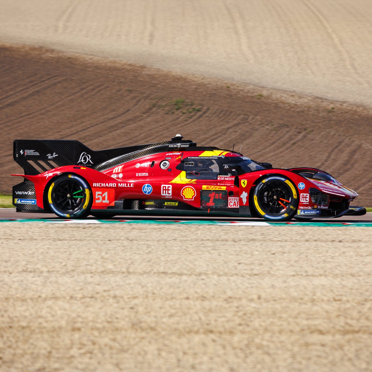 Ferrari Hypercar (@ferrarihypercar) on Twitter photo We’re 1️⃣ hour into the #6HImola with Car 50 just pitting for the first time 👊
#️⃣5️⃣1️⃣ P1 | <a href="/JamesCalado51/">James Calado</a> 🇬🇧
#️⃣5️⃣0️⃣ P9 | <a href="/_Nicklasnielsen/">Nicklas Nielsen</a> 🇩🇰
#FerrariHypercar #Ferrari499P #WEC We’re 1️⃣ hour into the #6HImola with Car 50 just pitting for the first time 👊
#️⃣5️⃣1️⃣ P1 | <a href="/JamesCalado51/">James Calado</a> 🇬🇧
#️⃣5️⃣0️⃣ P9 | <a href="/_Nicklasnielsen/">Nicklas Nielsen</a> 🇩🇰
#FerrariHypercar #Ferrari499P #WEC