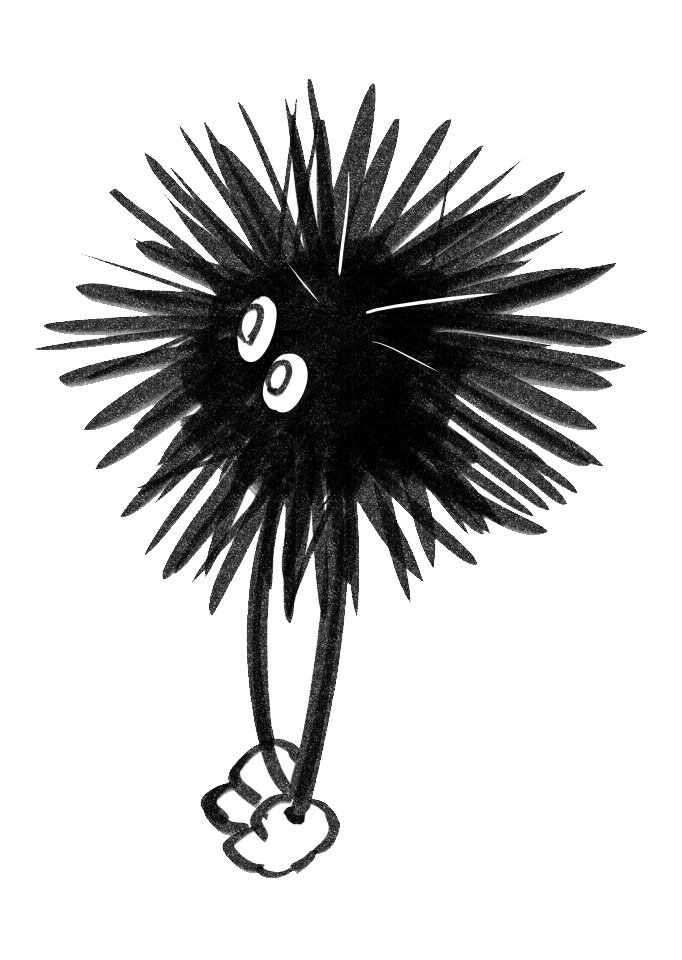 お世話になってる作家さんがうに似顔絵描いてくださったので見て見てします…スタイリッシュ～～!&ドットトゲうま…可愛い…🥰 