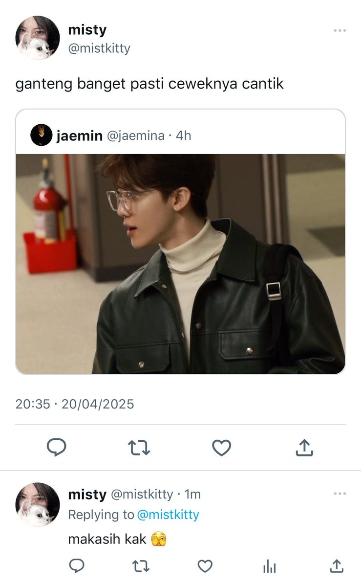 jestlavie's tweet photo. jaemjen [exception] au

omega merespon cuitan netijen https://t.co/Kiu6v713mr