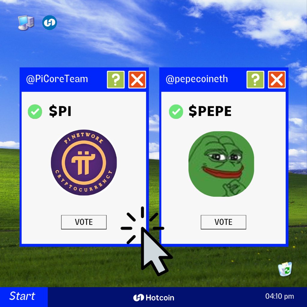 HotcoinGlobal's tweet image. $PI from @PiCoreTeam VS $PEPE from @pepecoineth community showdown 🤺

📈 $PEPE top-29 on CMC 
📈 $PI top-26 on CMC

Vote now 👇