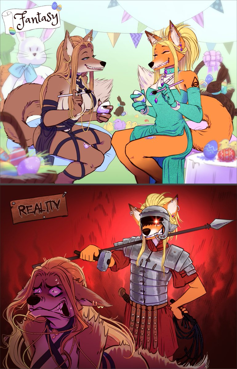 Happy Easter mortals!

*preen*

[Art by Nanihoo]