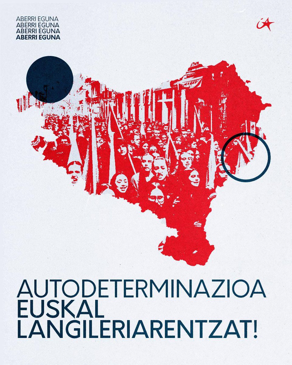 Euskal langileriaren autodeterminazioa aldarrikatzen dugu eta bere defentsan berresten gara.

Bide horretan, prozesu sozialista Euskal Herrian eta maila internazionalean hedatu behar dugu, iruzur autonomistari aurre egitearekin batera.

Autodeterminazioa euskal langileriarentzat!