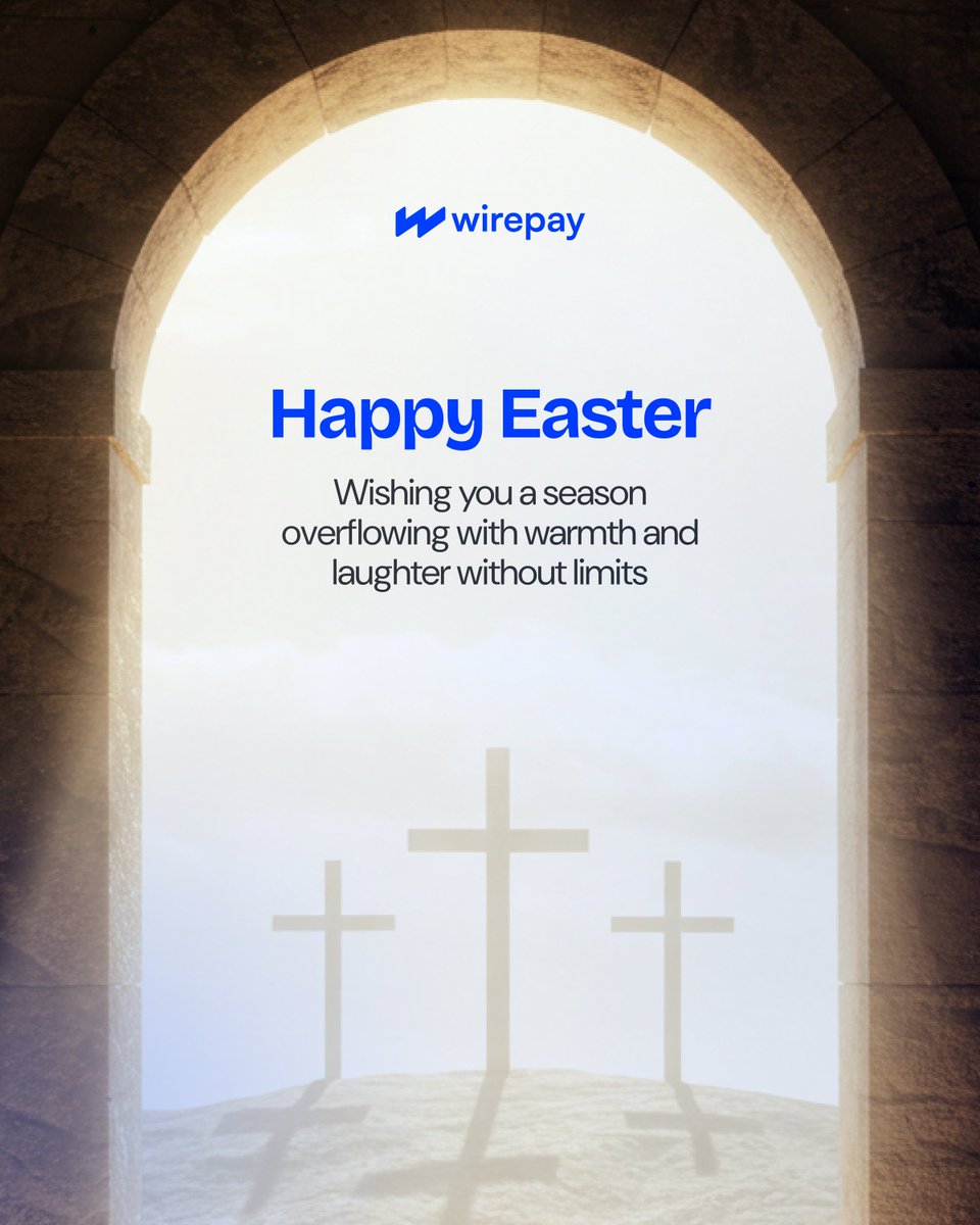 sendwirepay's tweet image. May this season restore what you lost, renew what you carry, and remind you that joy always returns.
Happy Easter from us to you and yours.💙