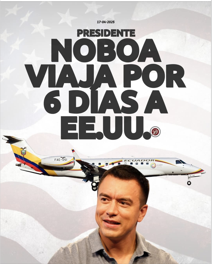 En su al menos 10o. viaje a EEUU 🇺🇸 desde que asumió la presidencia de Ecuador 🇪🇨 Daniel Noboa se encuentra nuevamente en EEUU "por razones personales" mientras en Ecuador aumenta el reclamo de un recuento de votos tras la 2a. vuelta: "Hubo fraude por todos lados"