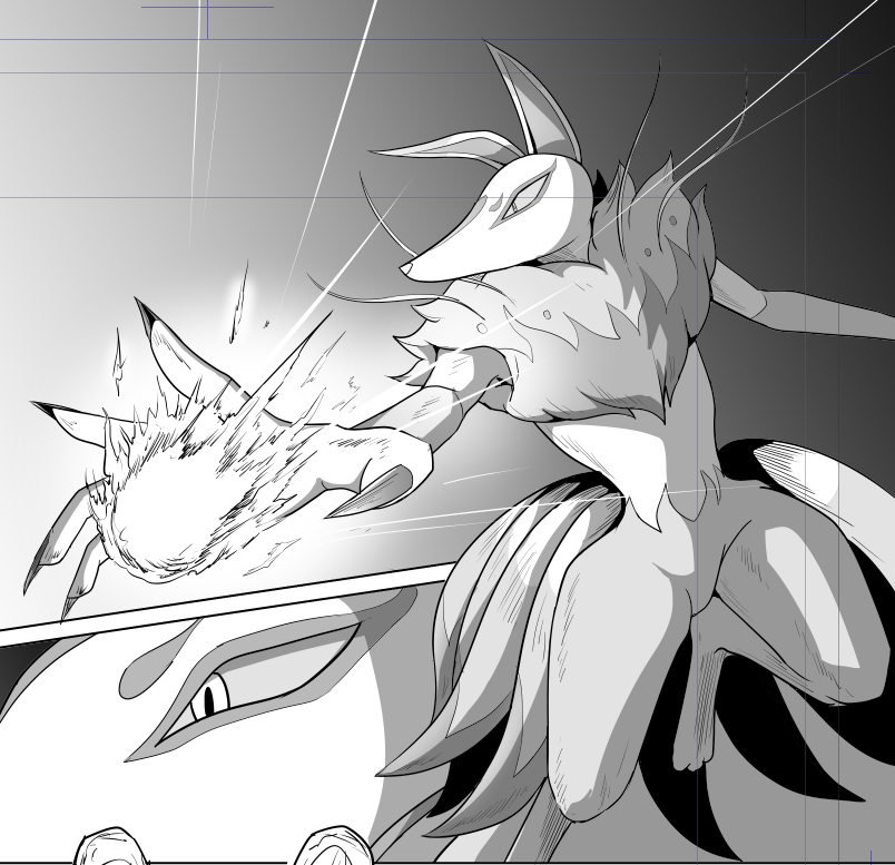 キュウビくん
サブキャラのシーンもしっかりページ数使って描きたいけれど、そうするといつまでも完結しないからスピーディに決着させるしかない悲しみ🙃 