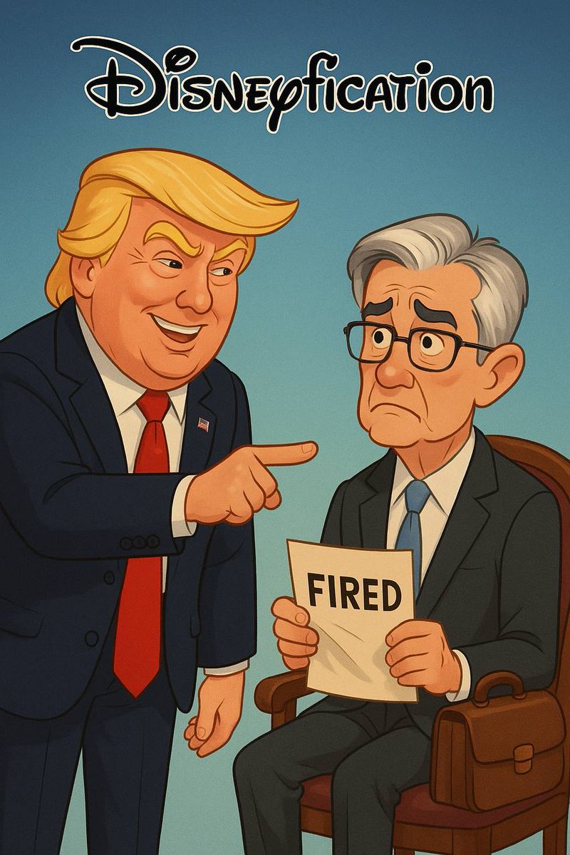 🤭 #donald #trump #jerome #powell #fired #Disneyfication $DISNEY #jeromepowell #donaldtrump