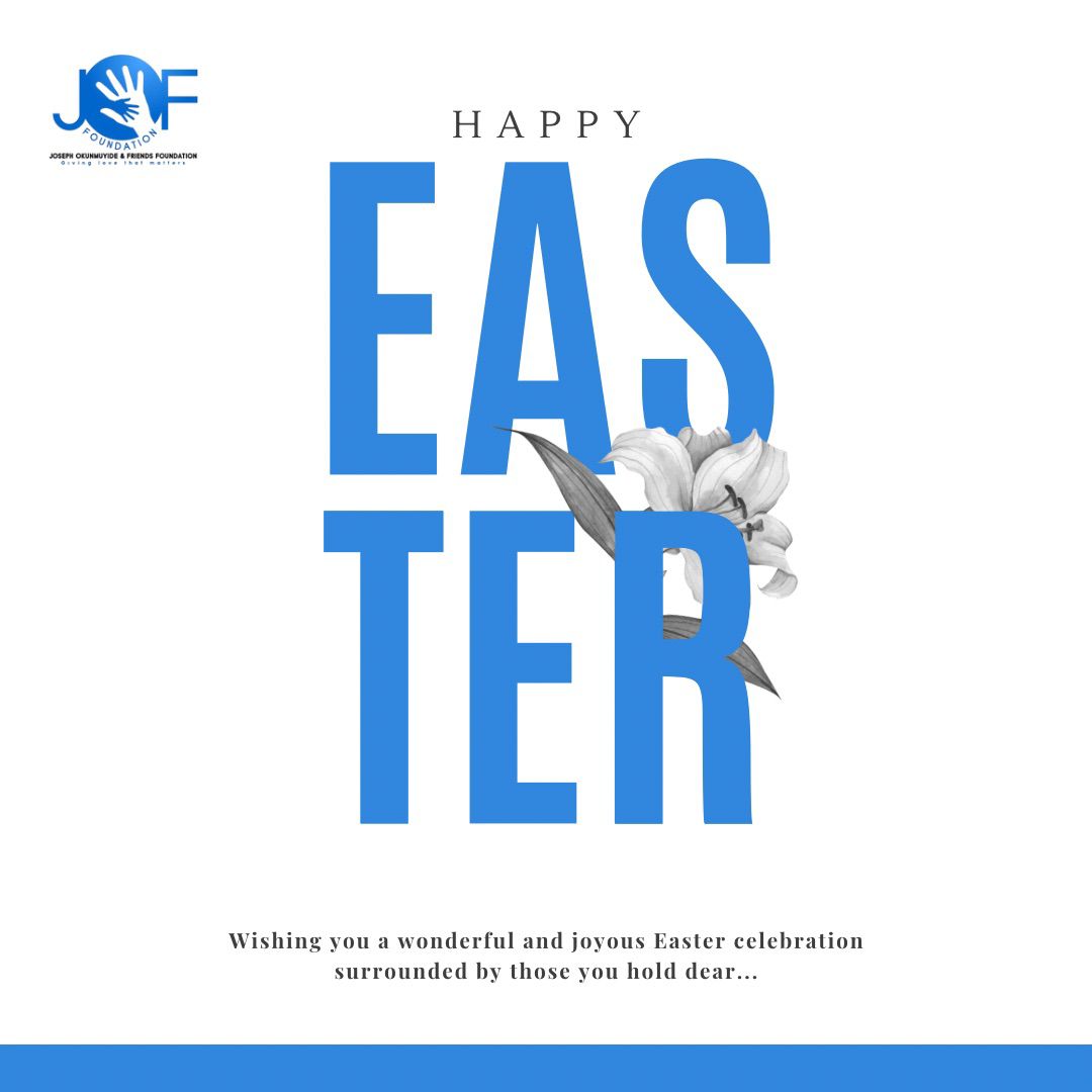 JofFoundation's tweet photo. He is risen! Wishing you a joyful and hope-filled Easter Sunday.

#jof_foundation #easter #givingthelovethatmatters https://t.co/EnUQdqpxt9