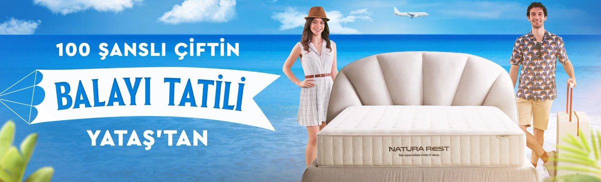 CekilisTvcom's tweet photo. Yataş Çekiliş Kampanyası - Yataş Tatil Çekilişi
Yataş Bedding Mağazalarından veya Enza Home Mağazalarından yada https://t.co/RVVXvjKTH9 web sitesinden alışveriş yapanlar 150.000 TL’ye varan Jolly Tur Hediye Çeki kazanma şansı yakalıyor.
https://t.co/wOpxDgfPYc https://t.co/gnkV1y3Kv1