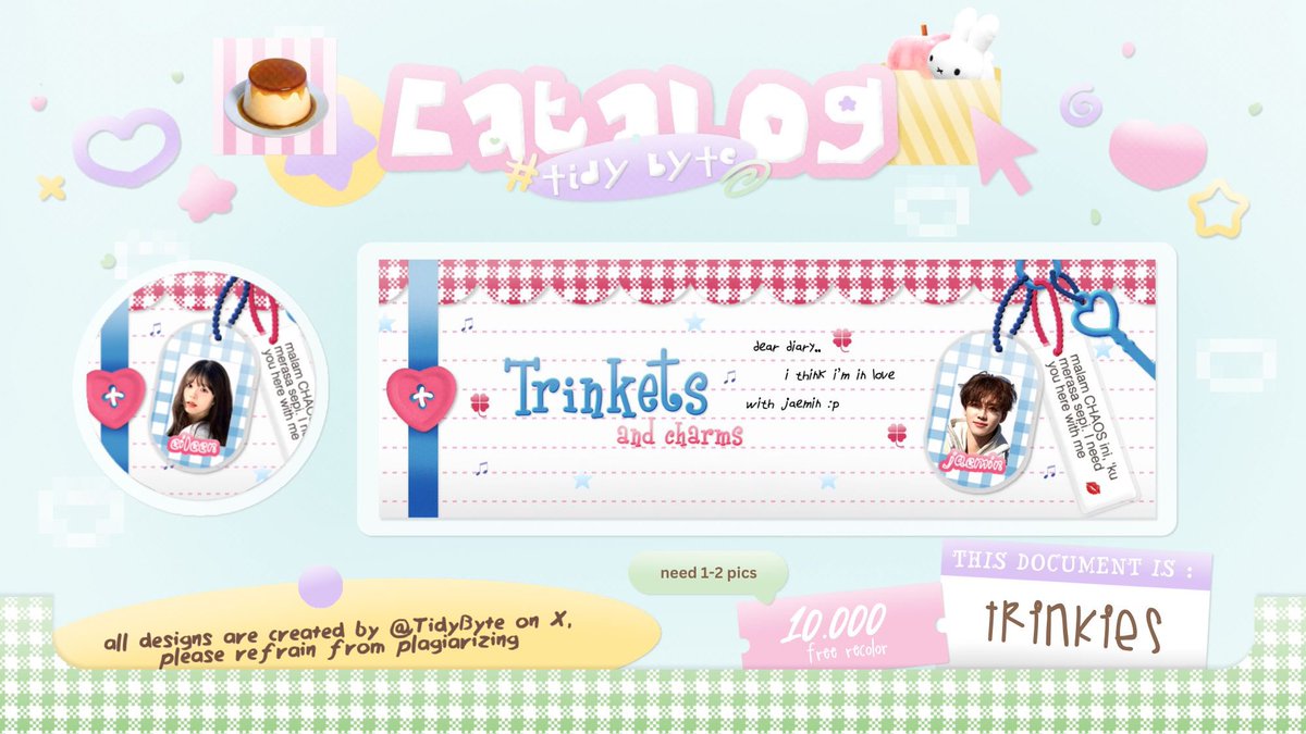 ♡  ࣪  / + help repost? thanks! ⊹  ׁ   ִ  ໒꒱

sElamat malam! Marion optip katalog “MEMENTO” dan “TRINKIES” bagi yang berminat jajan tapi gaada waktu mengisi form :3 Lengkapnya bisa cek di bawah ne!

#zonauang #zonajajan