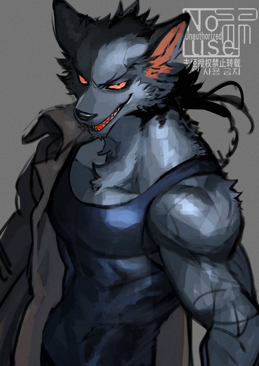First doodle in a long time🐺🖤