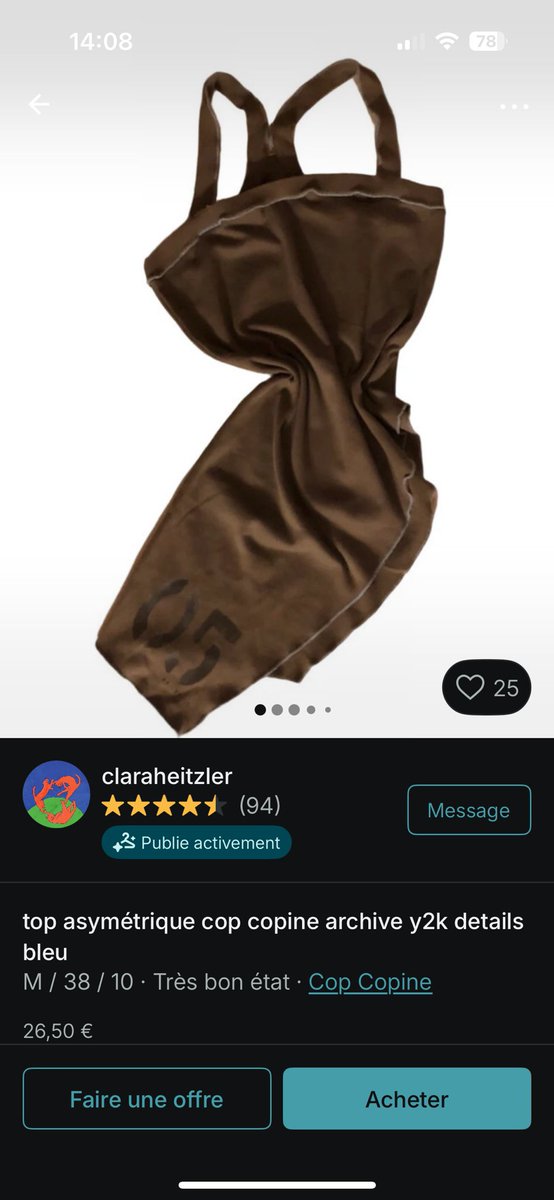 userchloe's tweet photo. faut interdire aux gens qui prennent en photo leurs vetements en froissant la taille comme ça d’utiliser vinted sérieusement c’est insupportable https://t.co/AqRSDYdlHI