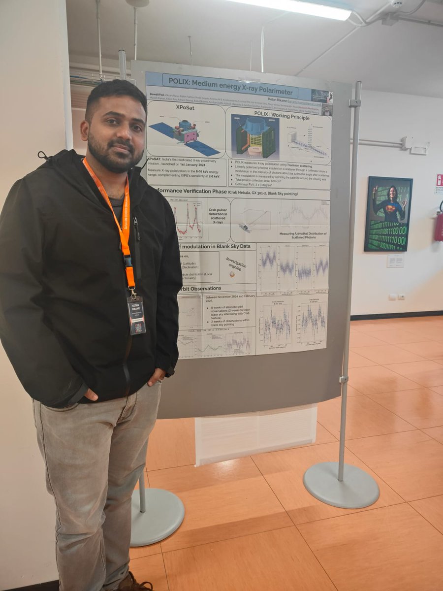 rikame_ketan's tweet photo. It's been an exciting few days presenting and discussing results from #POLIX (developed at @RRI_Bangalore with support from @isro ) at RETCO-25 at @IITIOfficial and at Frontier in X-ray Polarimetry workshop at @GSSI_LAQUILA !
Stay tuned for some interesting results from #POLIX!🚀 https://t.co/8Fc6xLJiR4