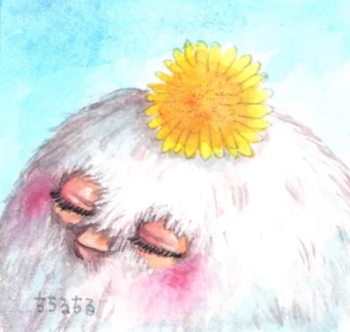 タンポポと荒巻ファービー#荒巻スカルチノフ #ファービー #イラスト 