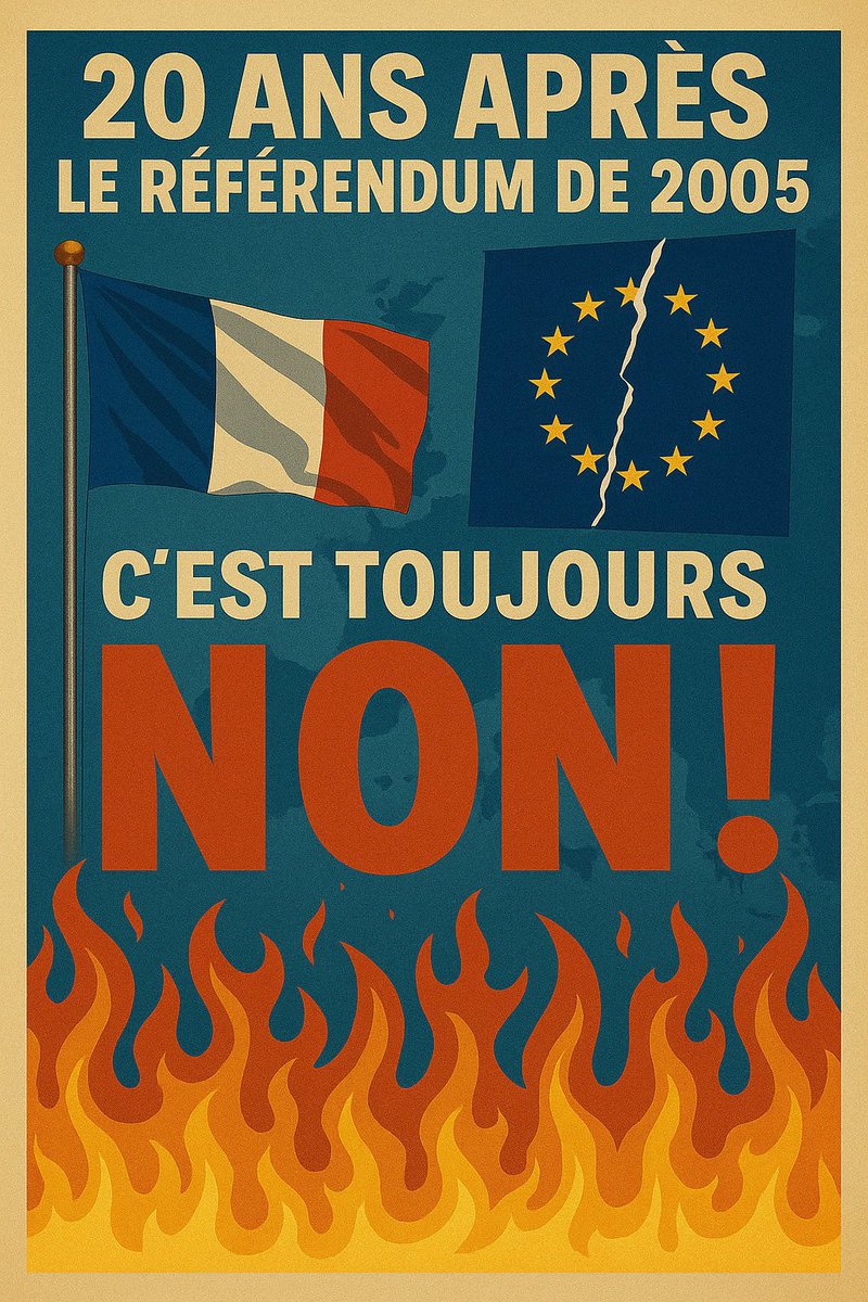 Plus que jamais NON !

À bas l’UE !
Vive la France libre ! 🇫🇷🇫🇷🇫🇷
#Frexit